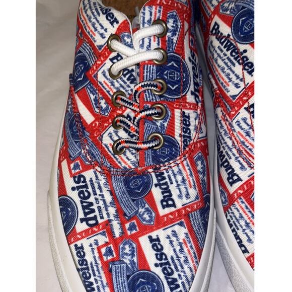Alife Budweiser Mens Size 7 Public Bud King of Beer Canvas Sneakers - NEW w/Box - Picture 6 of 13
